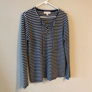 Michael Kors Striped Long Sleeve Sweater